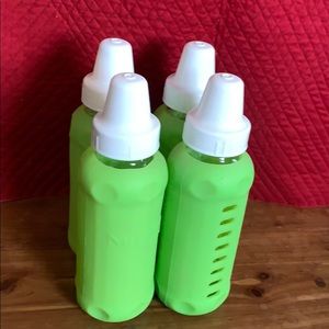 Evenflo glass baby bottles with silicone sleeves